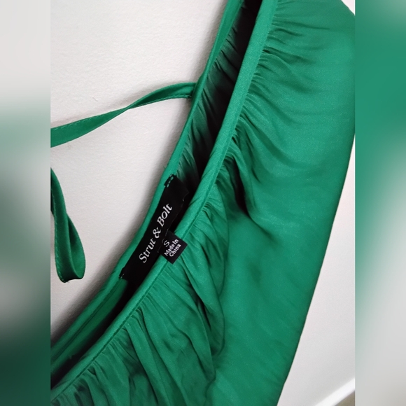 Strut & Bolt Green Flowy Dress Small - Picture 4 of 4